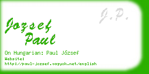 jozsef paul business card